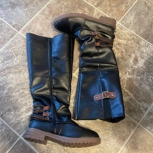 Leather Tall Boots